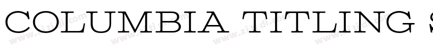 Columbia titling sta字体转换
